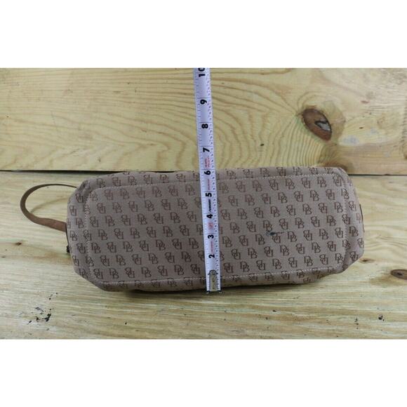 Dooney Bourke Bag Tassel Signature Monogram Brown Tote Vintage Zipper USA - Picture 14 of 14